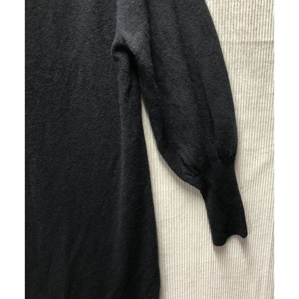 J Crew Sweater Dress Wool Zip Up Turtleneck Mini Long Sleeve Size Unknown